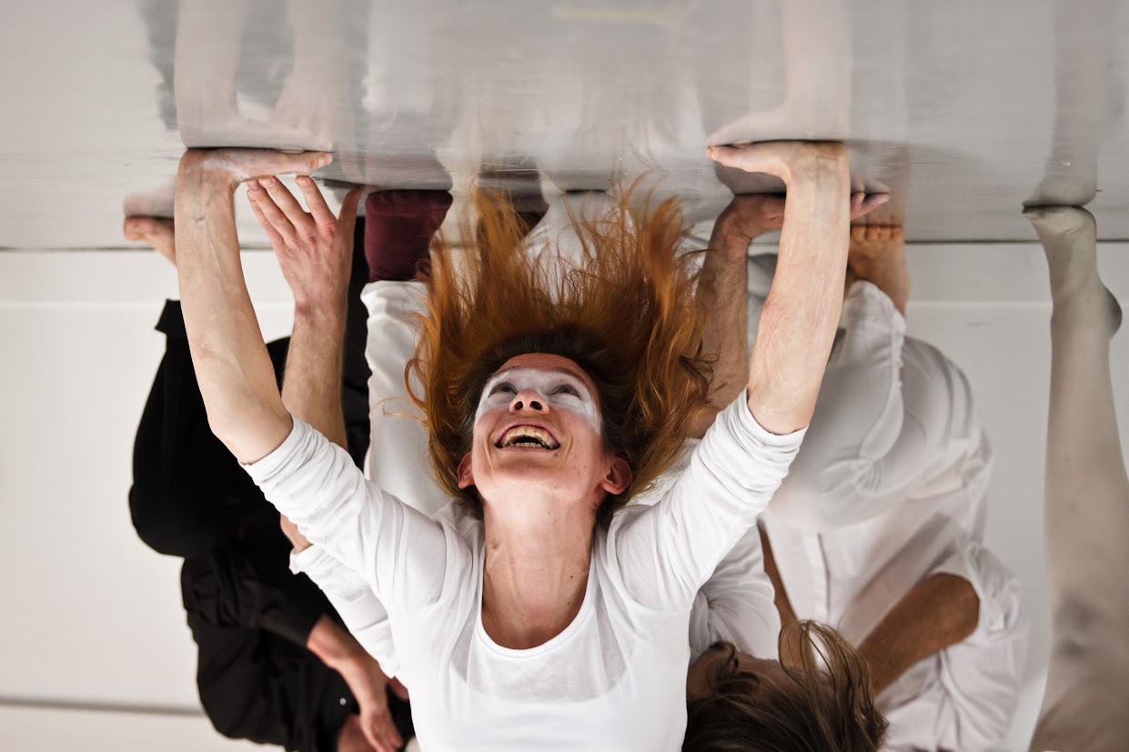 upside down Zootrophic performers, London, 2015